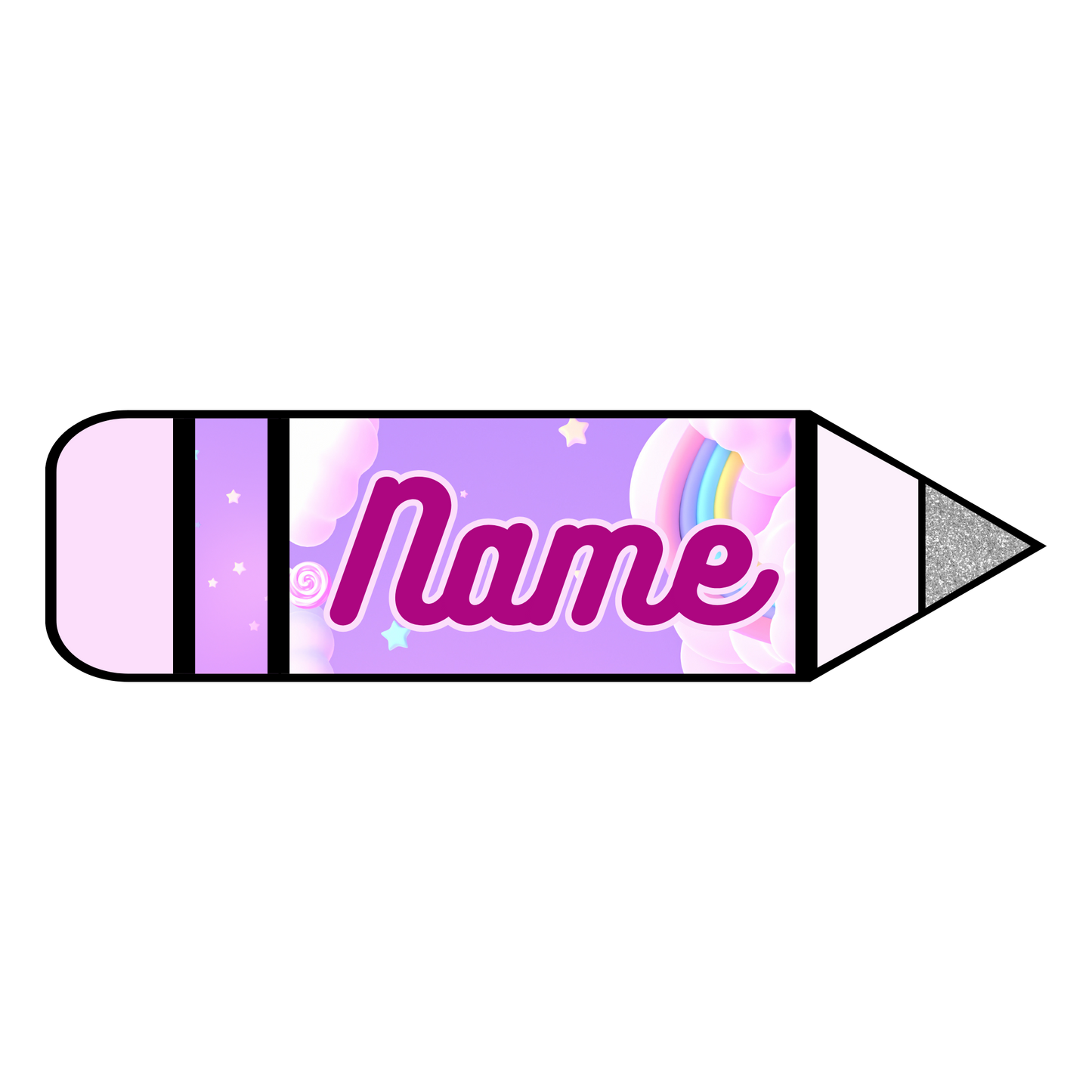 Back to School Pencil Shape Stickers