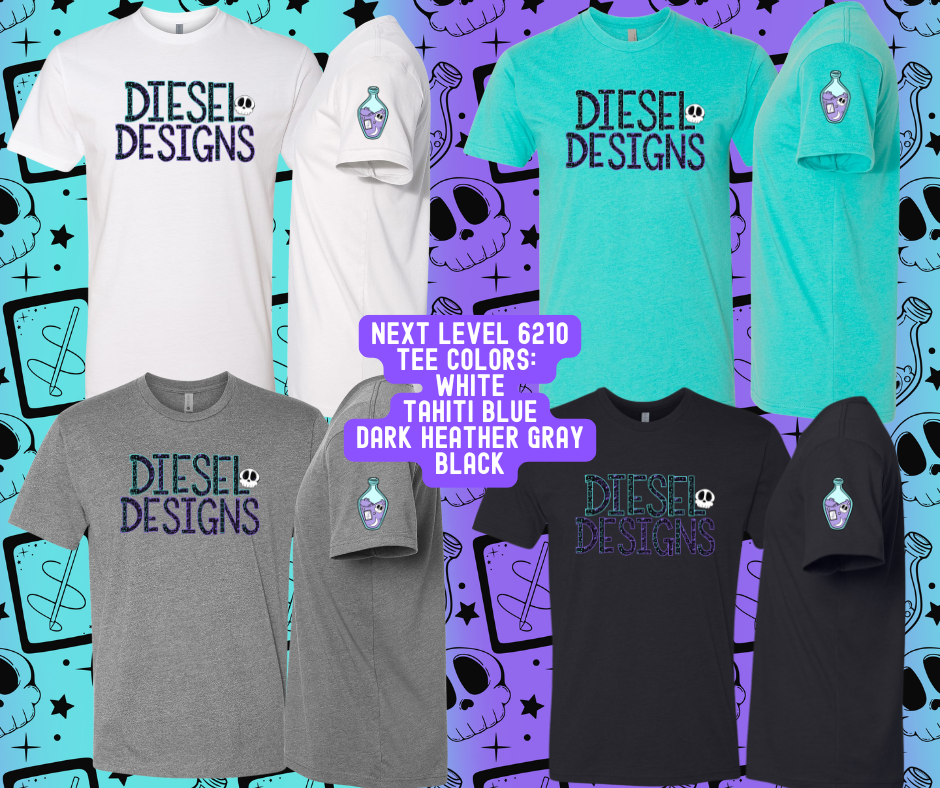 Diesel Designs Text Logo w/ Potion Bottle Sleeve