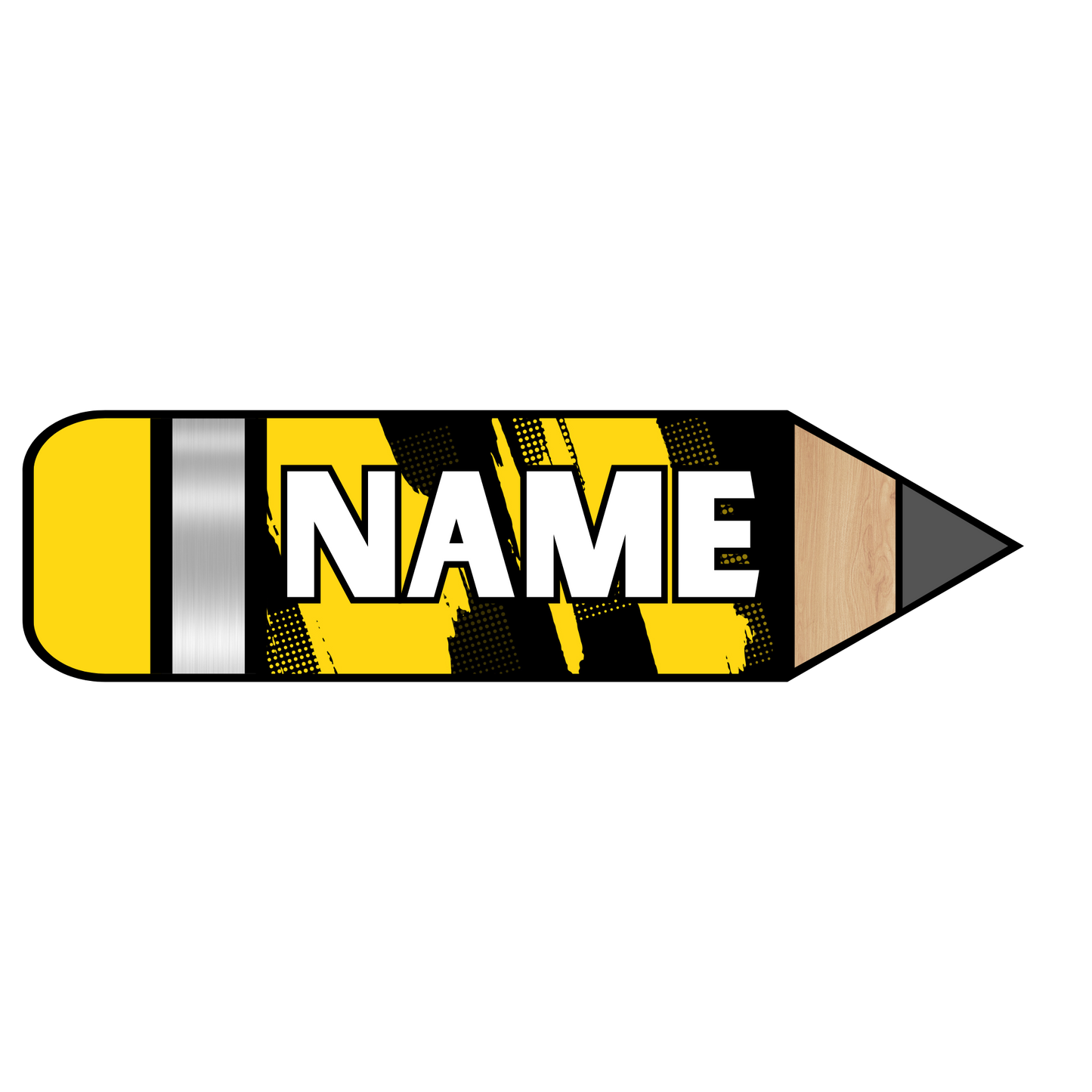 Back to School Pencil Shape Stickers