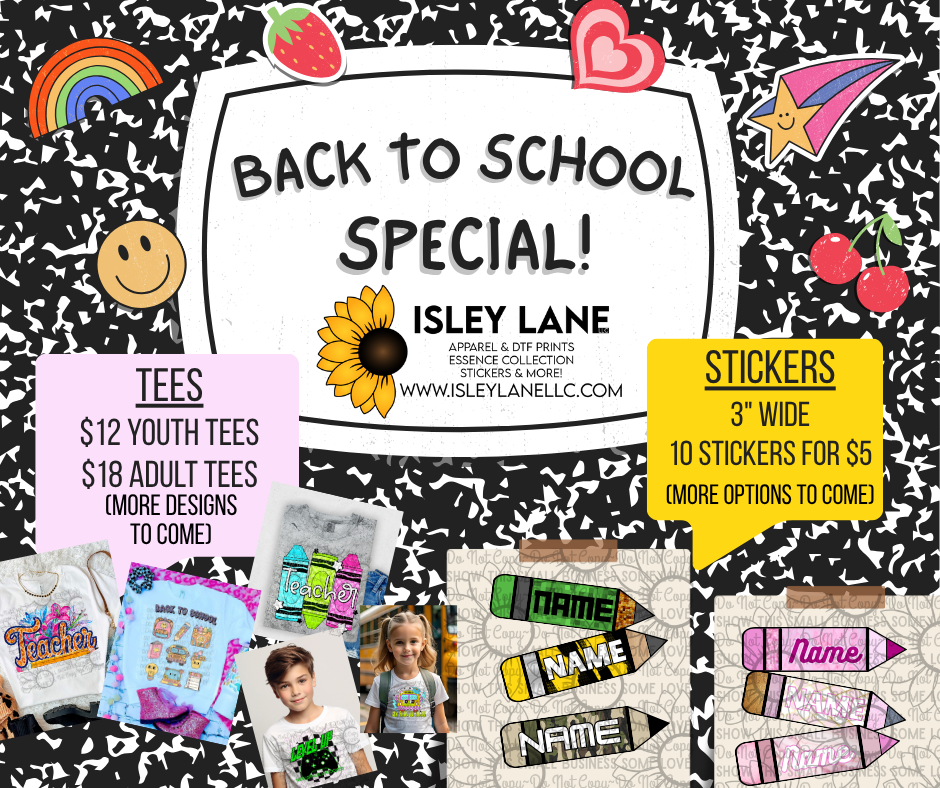 Back to School Pencil Shape Stickers