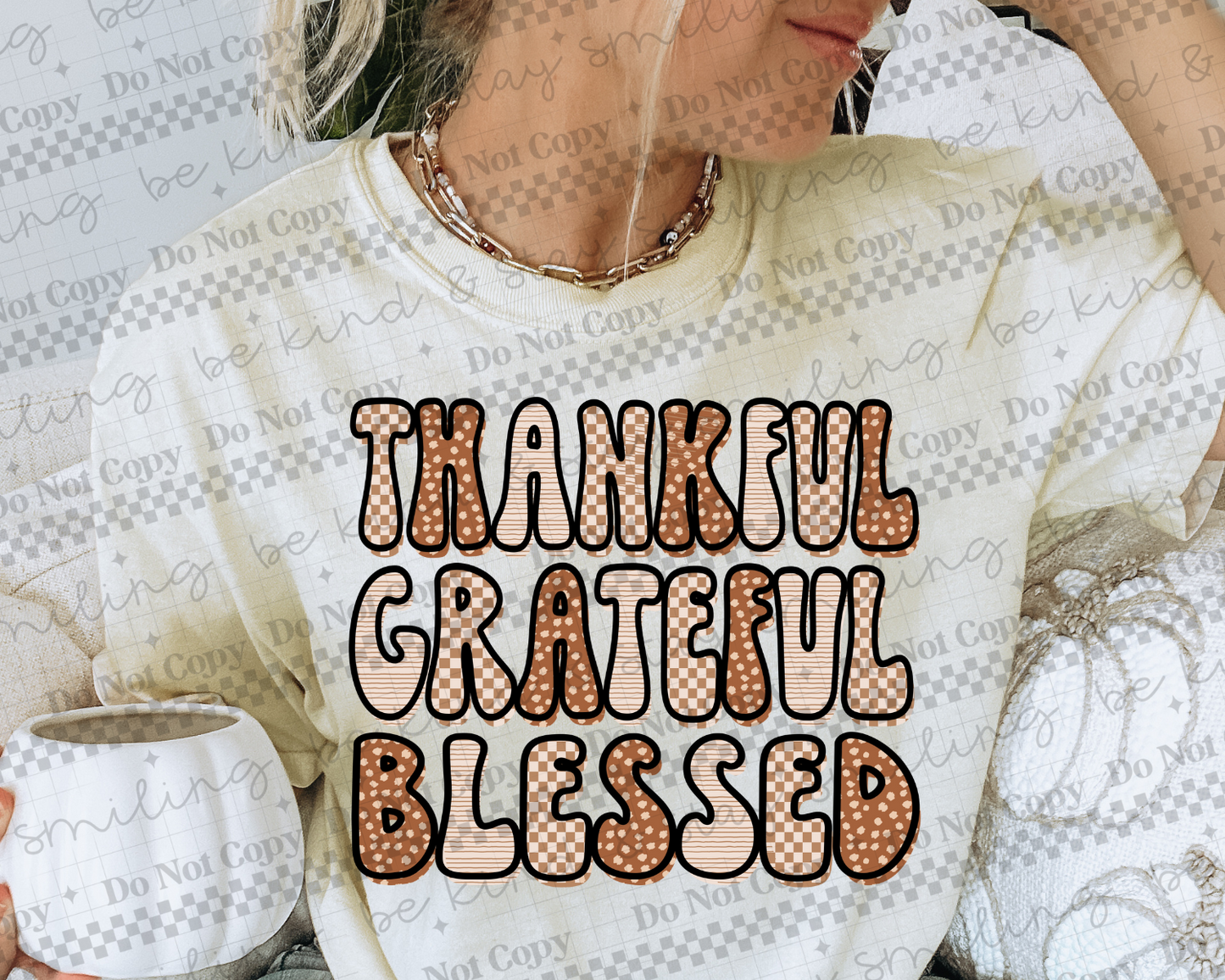 Thankful Grateful Blessed Tee