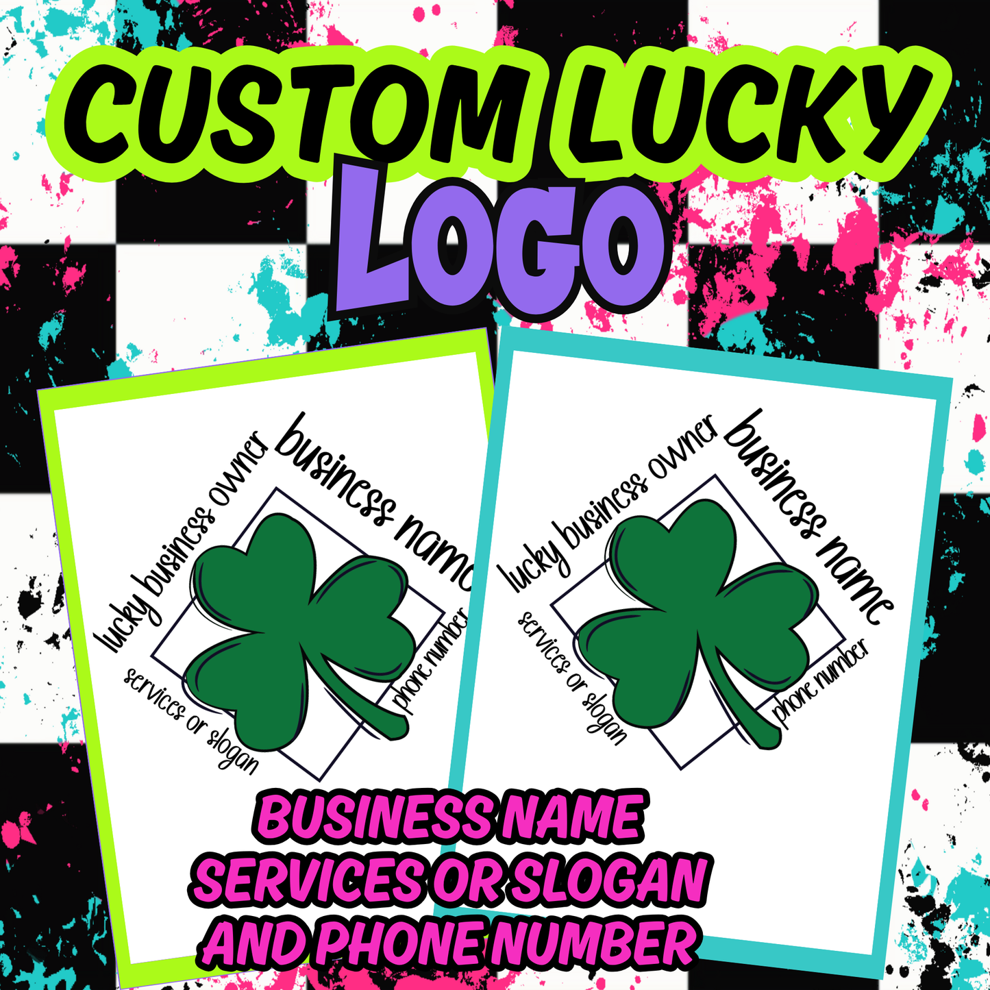 Custom Logo with Phone Number