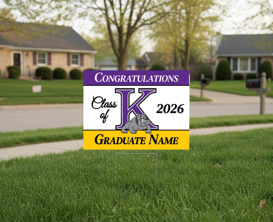 Personalized Graduate Yard Sign