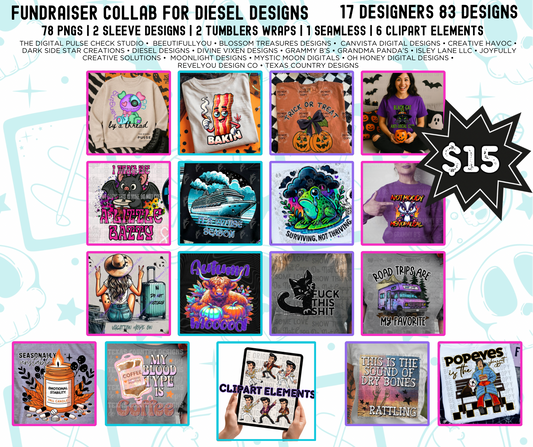 Fundraiser Collab for Diesel Designs: Spooky, Sassy, and Seriously Awesome