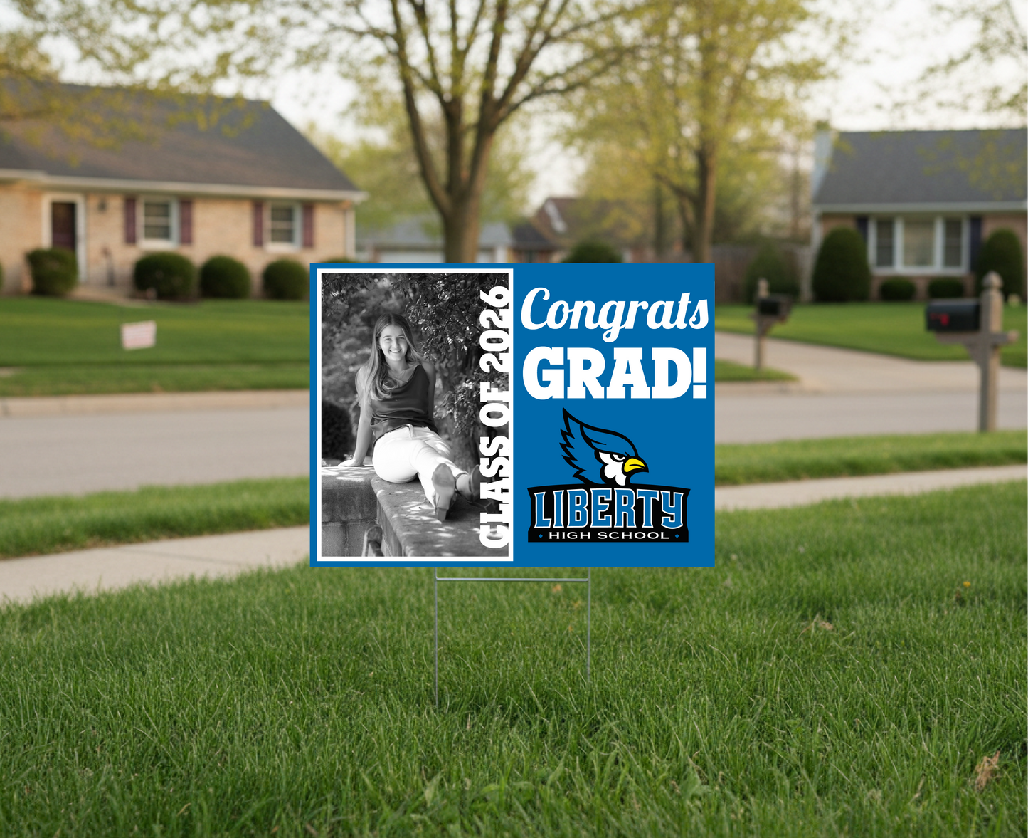 Photo Personalized Graduate Yard Sign