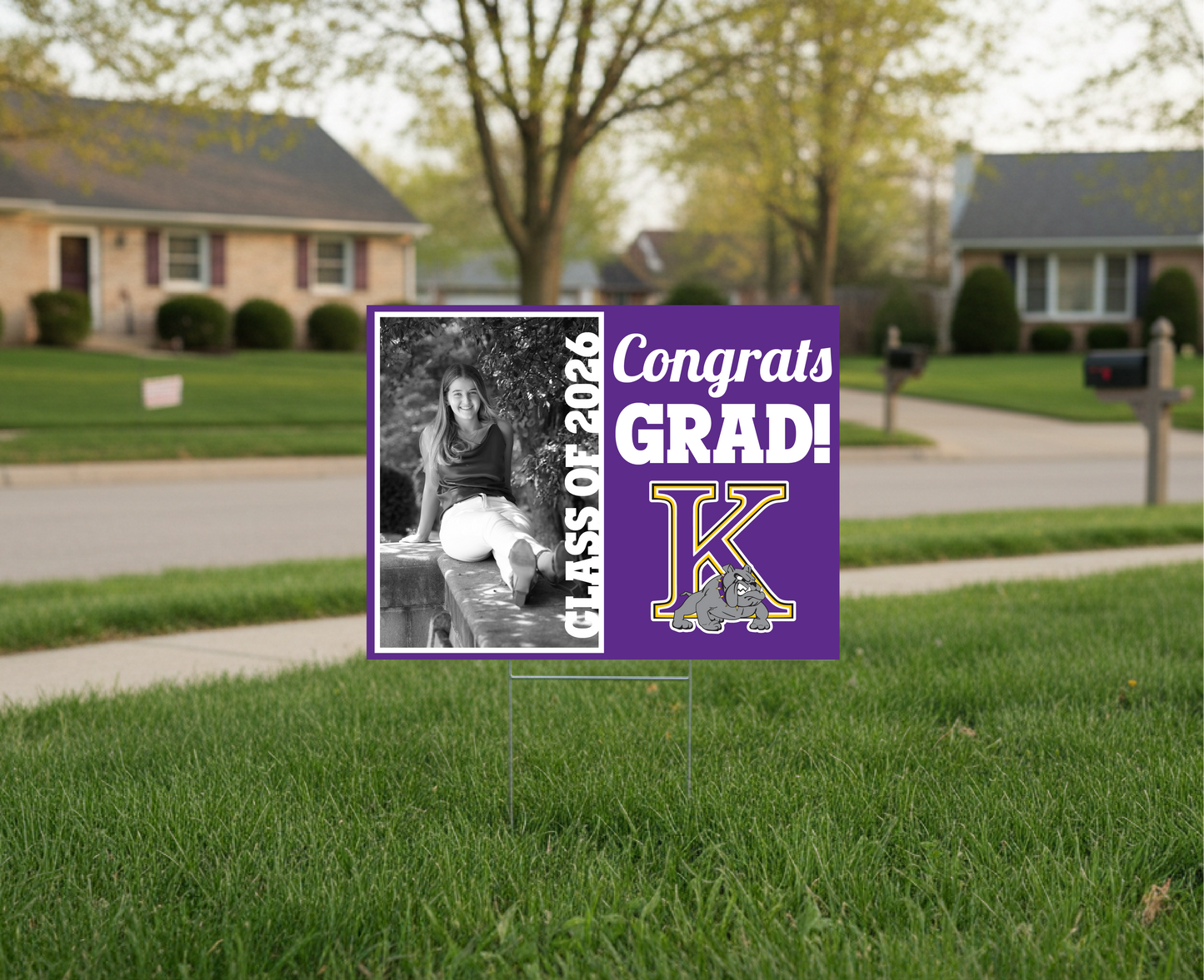 Photo Personalized Graduate Yard Sign