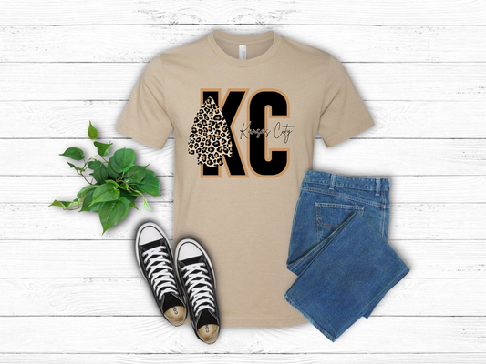 KC Leopard Arrowhead Tee