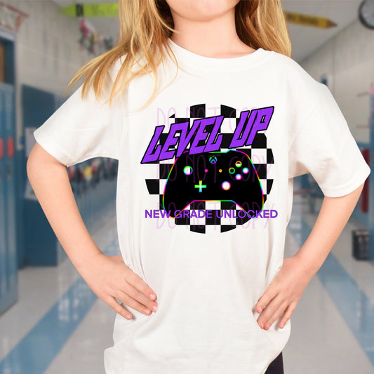 Purple Level Up: New Grade Unlocked T-Shirt